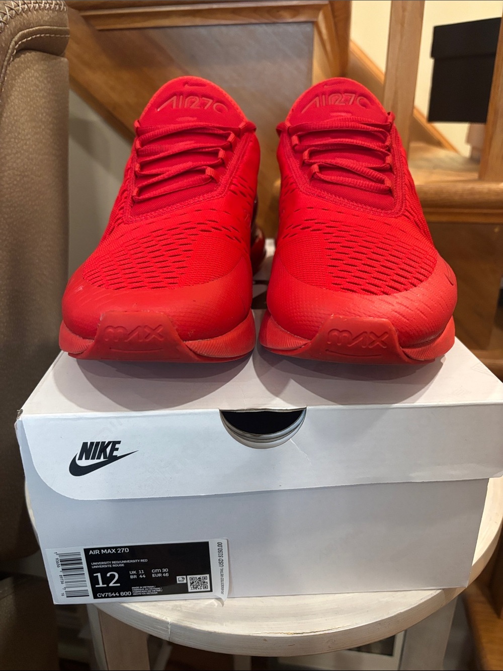 Nike Men's Air Max 270 in Bold Red